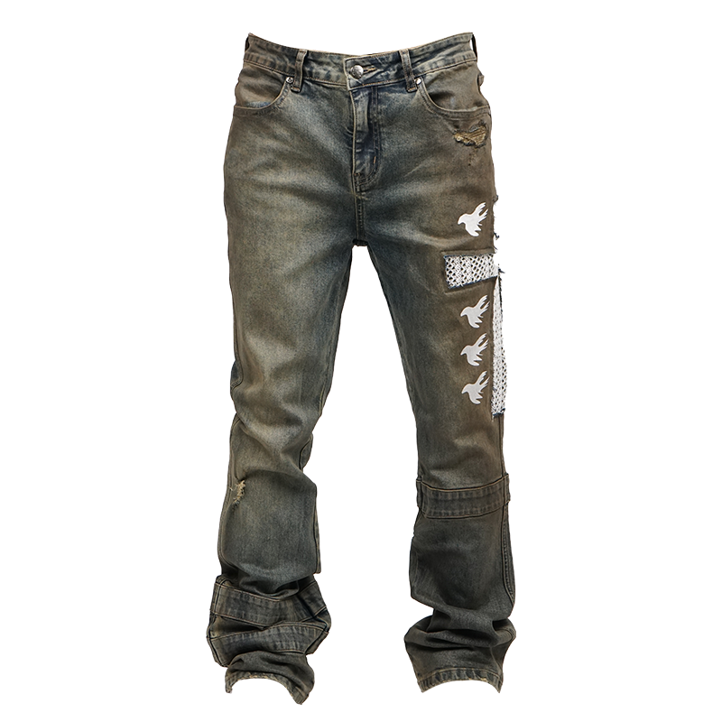 Vinkid Cross Hollow Denim