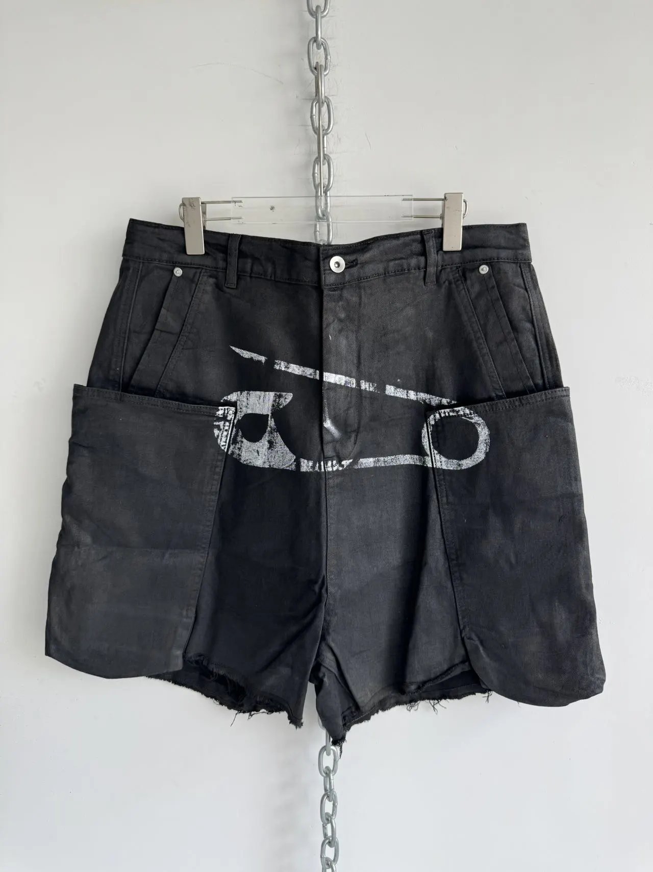 Hell System Washed Waxed Shorts