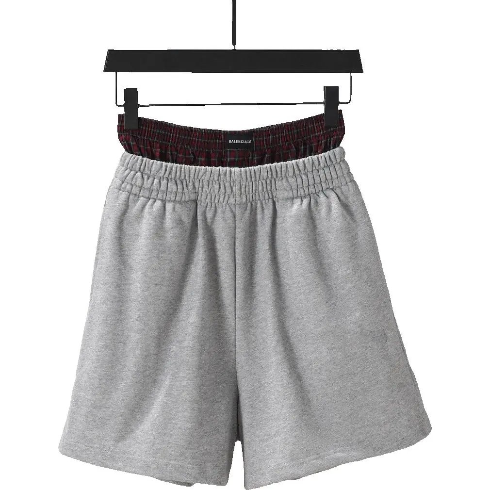 Balenciaga Shorts With Underwear ( Grey-red )
