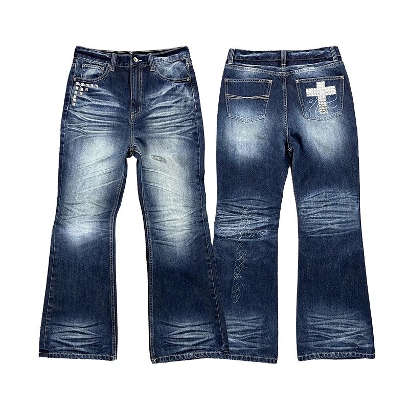 Nightlab Rock Rivet Flared Denim