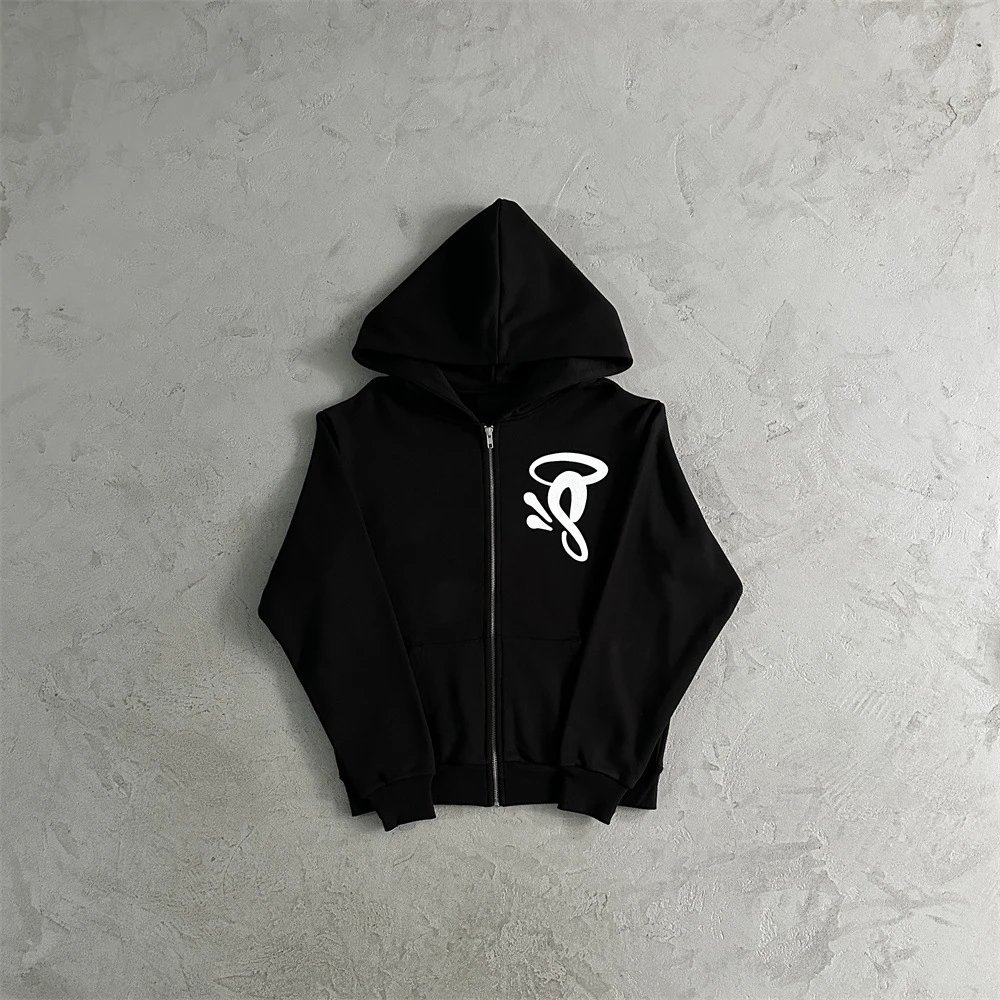 Syna Zip Hoodie In Blue Cw