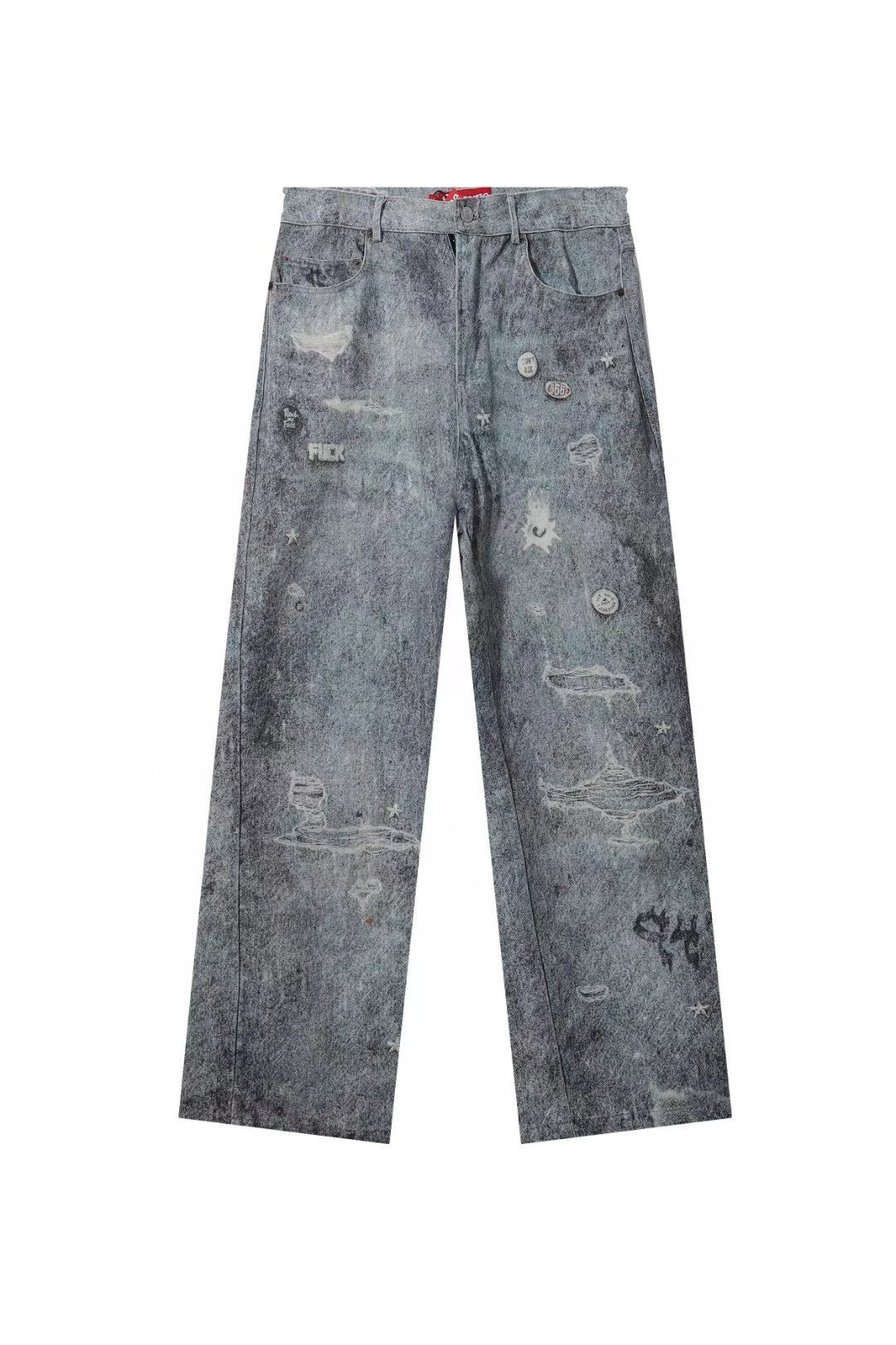 Supreme Hjr Fw24 Week11 Trompe L'oeil Loose Fit Jean