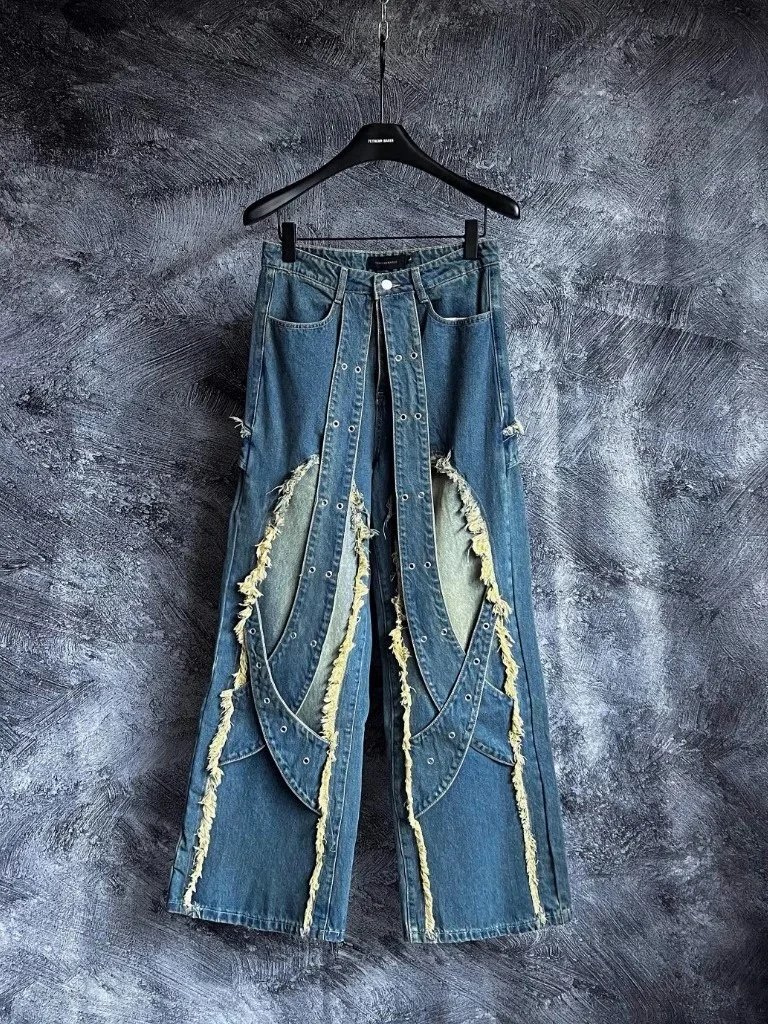 Dark Fog Acid Washed Denim