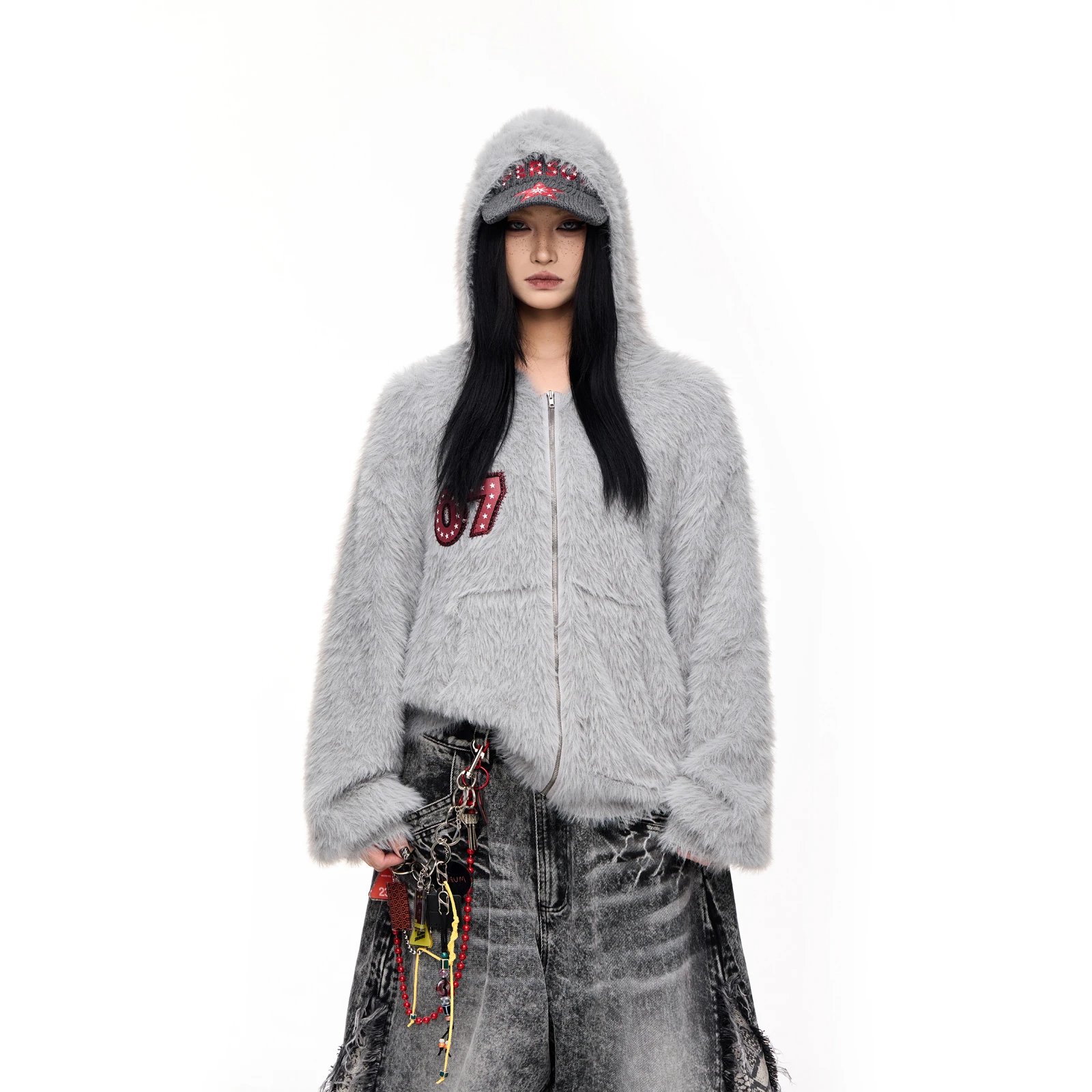 Peoplestyle Mohair Zip-up