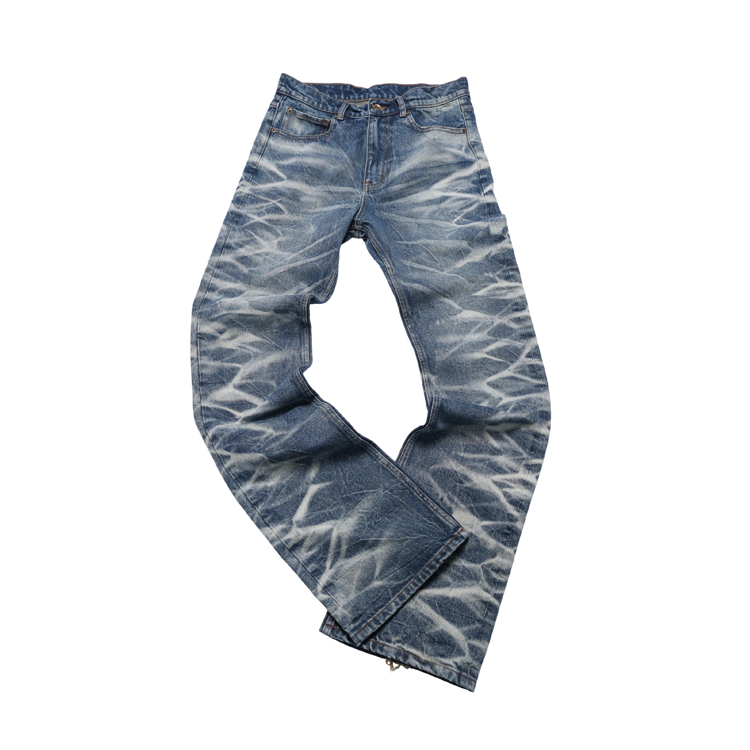 Groupmarek Blue Washed Whiskered Denim