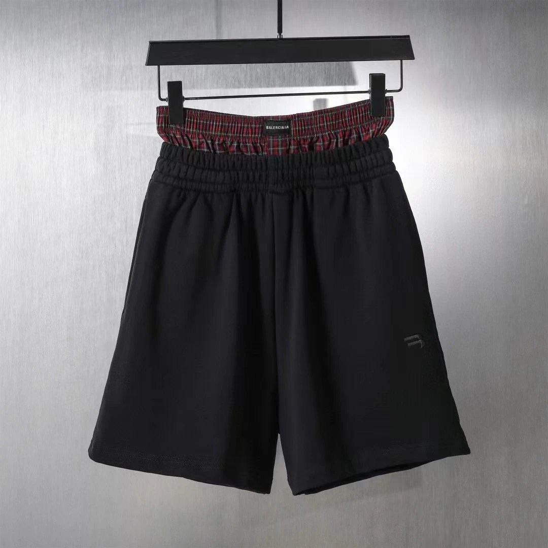 Balenciaga Shorts With Underwear ( Black-red )