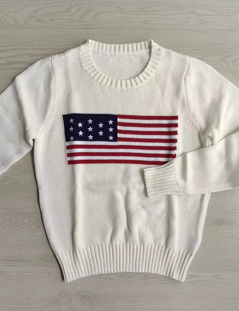 Polo Usa Flag Sweater ( Navy)